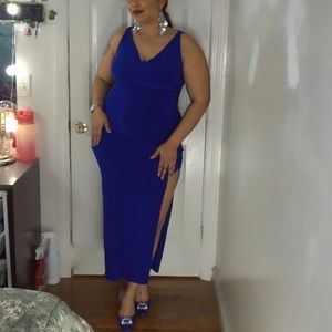 Ralph lauren blue eveninc dress